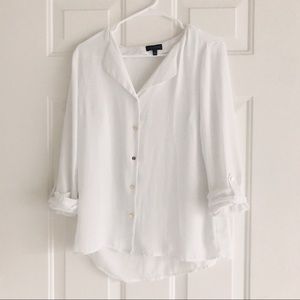 The Limited White Button Down Blouse
